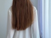 A naughty Hot Milf secretary comes home slowly Striptease and make you cum ( she talk) 6/16