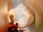 I pee again in the gym shower😅💦😈