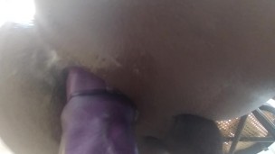 Riding my horse dildo AGAIN