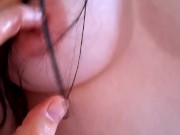 Riding my stepdad's dick I can't stop laughing after! My handjob made him cum on his face 💦😂 2/16