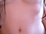 Riding my stepdad's dick I can't stop laughing after! My handjob made him cum on his face 💦😂 3/16