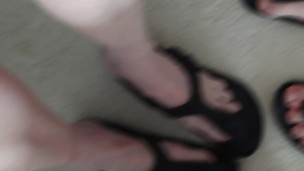 Barefoot slide show with a Sexy Grandmother in Birkenstocks