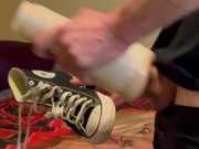 My Boyfriend Used His Fleshlight to Cum on my Converse! *Full Video on OnlyFans!* 11/16
