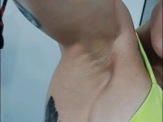 Sweaty & Strong  Muscle Goddess Drips Power in Every Rep WATCH THE FULL VIDEO ON C4S 7/16