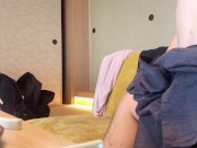 Fuck on the spot with a student lying on a zaisu chair in a ryokan with her yukata open 9/16