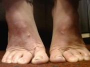 Toe Fetish Curled Spread Wiggling Closeup Toe Fist SFW 10/16