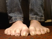 Toe Fetish Curled Spread Wiggling Closeup Toe Fist SFW 6/16