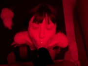 cosplay Hinata getting facefucked while she looks up with pink eyes 6/16