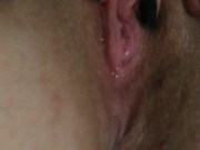 Pulsating pussy gets soaked when I cum