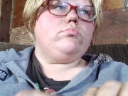 Smoker plays with boobs 15/16