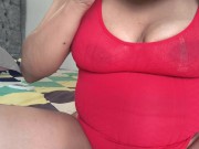 BEAUTY WITH A NICE ASS AND BIG TITS MASTURBATES PASSIONATELY