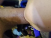 UPSIDE DOWN ELLIEMAE PLAYS GETS A THROAT PIE 1/16