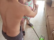 Arab Wife Gets Stuck Under the Couch – Ends Up Fucked Hard 7/16