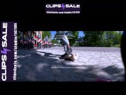 Preview clip | Girl with her favorite shoes Nike Shox worn with nylons and the evil teddy bear 15/16