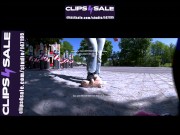 Preview clip | Girl with her favorite shoes Nike Shox worn with nylons and the evil teddy bear 7/16