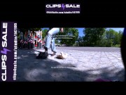 Preview clip | Girl with her favorite shoes Nike Shox worn with nylons and the evil teddy bear 9/16