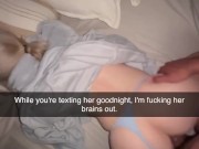 Cheating Teen Slut Takes Thick 7 INCH BBC at College with Panties On — Snapchat it All! 11/16