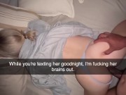 Cheating Teen Slut Takes Thick 7 INCH BBC at College with Panties On — Snapchat it All! 15/16