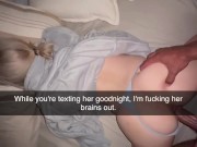 Cheating Teen Slut Takes Thick 7 INCH BBC at College with Panties On — Snapchat it All! 16/16