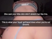 Cheating Teen Slut Takes Thick 7 INCH BBC at College with Panties On — Snapchat it All! 4/16