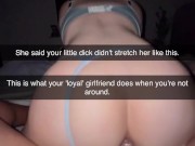 Cheating Teen Slut Takes Thick 7 INCH BBC at College with Panties On — Snapchat it All! 5/16