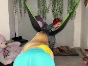 Big Ass gym babe cums twice! 2/16