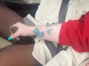 On a road trip and pulled his big dick out 16/16