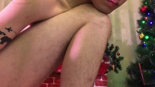 Boy ruins his ass to become a slut. And cums while jumping on a dick