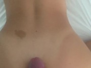 Quicky from behind with huge cum on ass 11/16