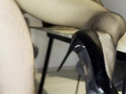 Blonde babe getting fucked hard in fishnets 14/16