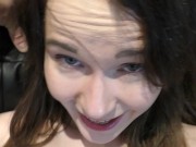 Cyberpunk Mulatto Goddess: Double Sucking & Cosmic Dildo Bouncing 14/16