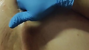Edging my cum out and eating it