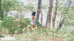 KOREAN SOLO FEMALE DOES PUBLIC COSPLAY SKIRT WALKING NUDE