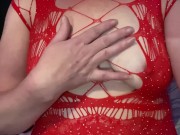 Mmmm playing them big pierced nipple 😈 2/16