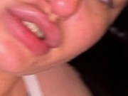 Naughty Amateur Babe Rides Me Like Crazy – Moans Loud and Takes My Cum All Over Her Tits (Real POV) 16/16