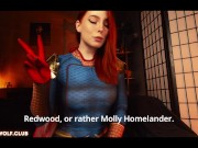 Little Whore Felt the Full Power of Fem Homelander. Femdom, Creampie - MollyRedWolf 13/16