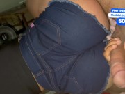 empregada dedicada veio de short curtinho 3/16