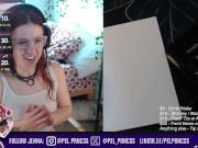 Livestream: Painting My Naked Body & Masturbating with Fans! 1/16