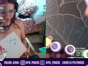 Livestream: Painting My Naked Body & Masturbating with Fans! 12/16