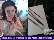 Livestream: Painting My Naked Body & Masturbating with Fans! 3/16