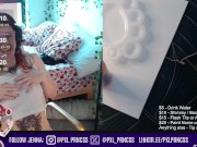 Livestream: Painting My Naked Body & Masturbating with Fans! 6/16