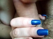 Step sister climbed under my blanket to suck - got a cumshot on her face 7/16