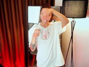 Testing T-Shirt Transparency When Wet 😉 See-Through Fun 10/16