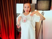 Testing T-Shirt Transparency When Wet 😉 See-Through Fun 12/16