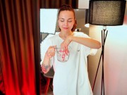 Testing T-Shirt Transparency When Wet 😉 See-Through Fun 9/16