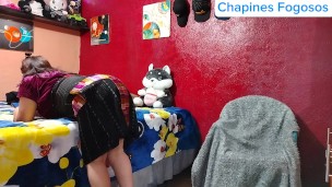 🇬🇹 Cojiendo con el amigo de mi padrastro sexo con squirt y creampie 💦