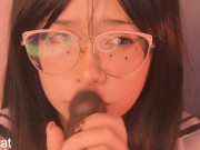 Ahegao girl fucks her throat and then rides my cock 7/16