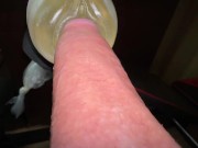 Guy Moaning while Fucking Fleshlight until Creampie with Dirty Talk and Intense Orgasm - fap2it 3/16