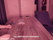 The student did not complete her homework and was punished! 1/16