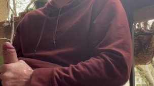 Caught Cumming On The Balcony: Two Women Stop To Watch Me Cum For Them.